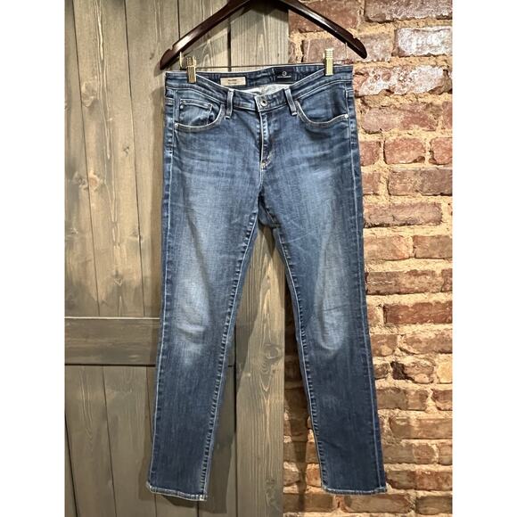 AG Adriano Goldschmied Women's Jeans The Stevie Slim Straight Sz 29R USA - Picture 2 of 13